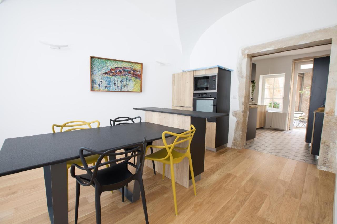 L'Aubertine - Appartement Hypercentre Avec Terrasse Beaune  Dış mekan fotoğraf