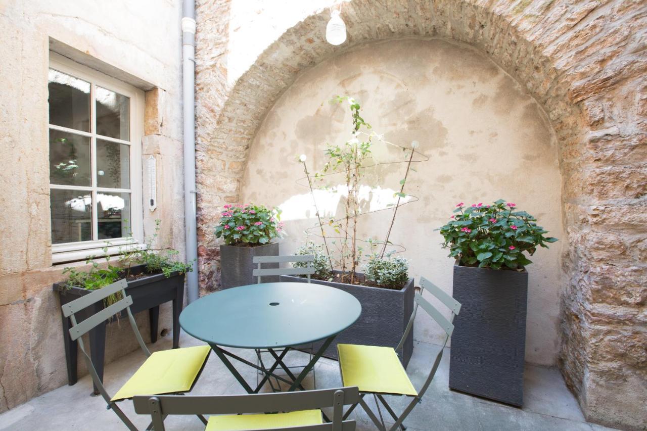 L'Aubertine - Appartement Hypercentre Avec Terrasse Beaune  Dış mekan fotoğraf